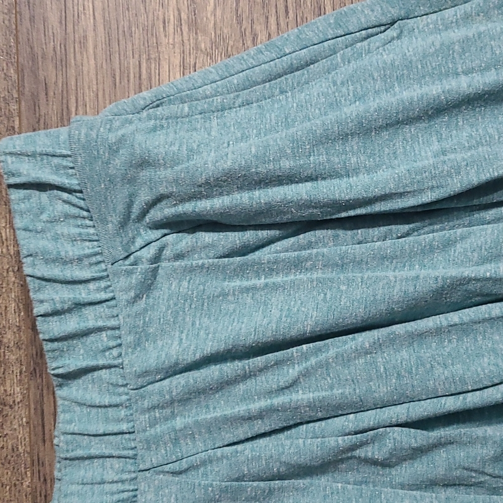 Solid Heathered Auqa Colored Small Lularoe Madison - image 2